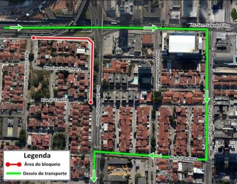 Acesso a Nova Descoberta pela lateral do Viaduto do 4º Centenário é fechado para obras de saneamento básico