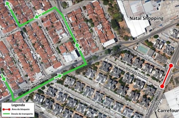 UTILIDADE PÚBLICA: Linhas de Candelária desviam de itinerário para obras de saneamento nesta segunda