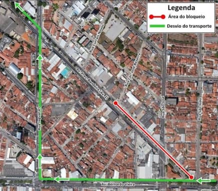 Av. Presidente Bandeira será interditada a partir desta quarta para obras da CAERN