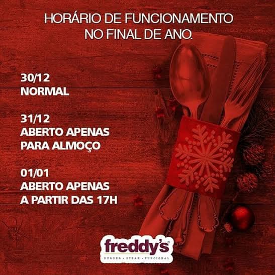Freddy’s Burguer & Steak House abrirá no dia 1º de Janeiro