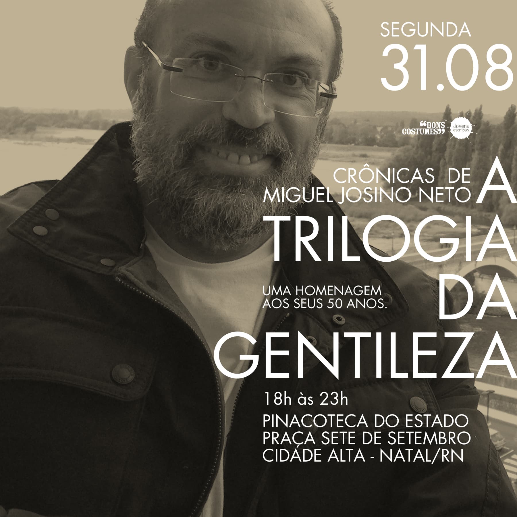 Trilogia da Gentileza: o legado em palavras de Miguel Josino Neto; lançamento nesta segunda