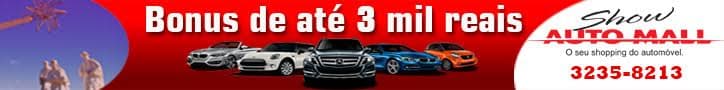 Show Auto Mall em Natal com bônus de até R$ 3 mil reais; grande queima de estoque só esse fim de semana