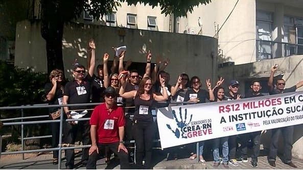 FOTO: Greve no Crea-RN