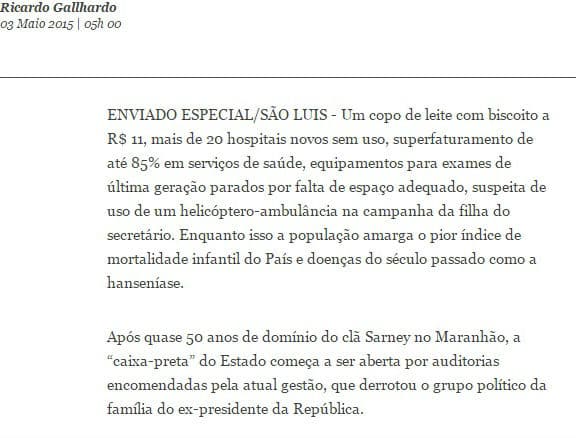 ‘Caixa-preta' do estado do Maranhão começa a ser aberta