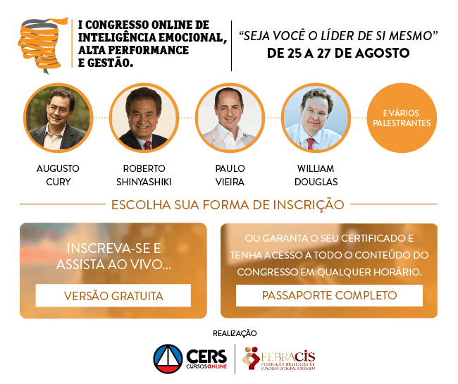 Inscrições abertas para Congresso Online de Inteligência Emocional, Alta Performance e Gestão
