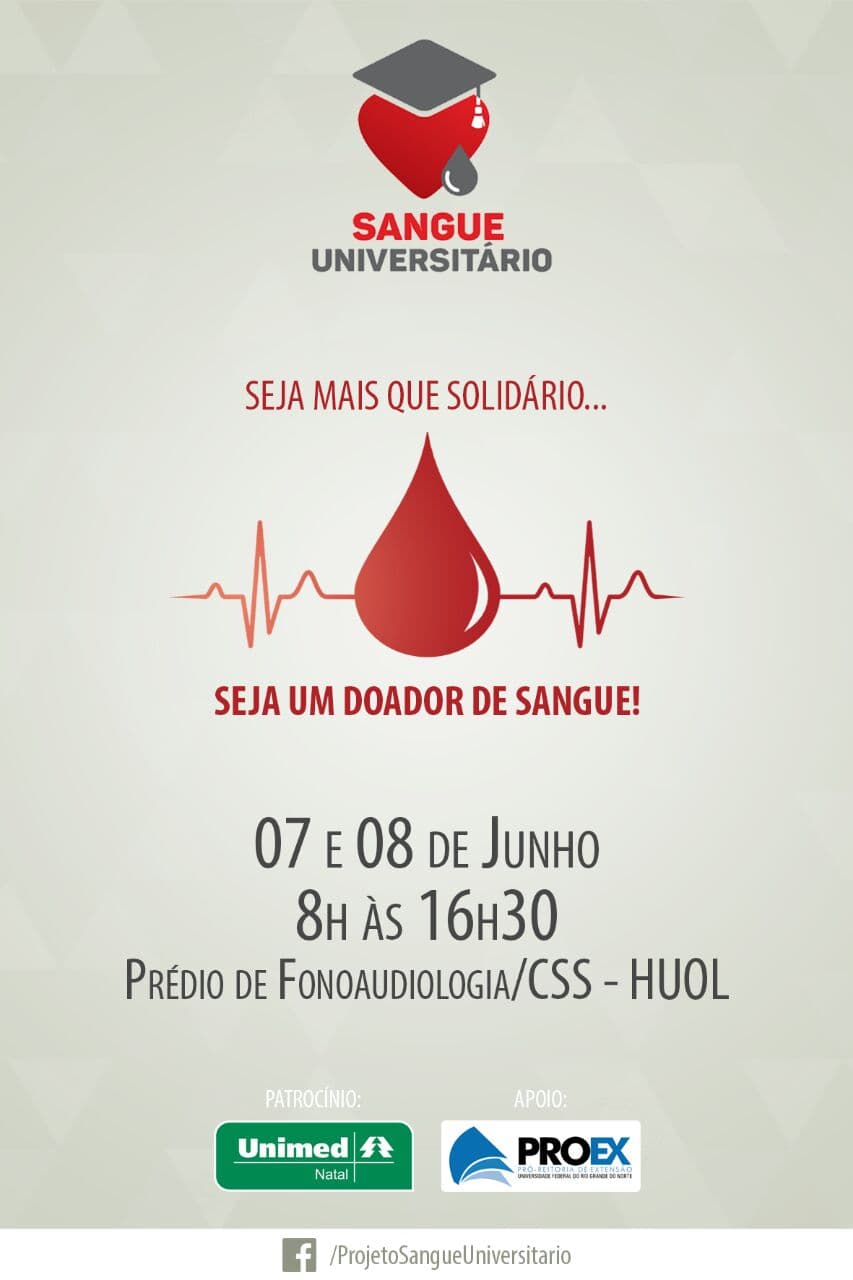 Universitários realizam campanha de doação de sangue no Onofre Lopes