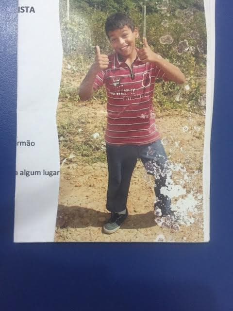 FOTO: Garoto de 12 anos desaparece em Ceará-Mirim
