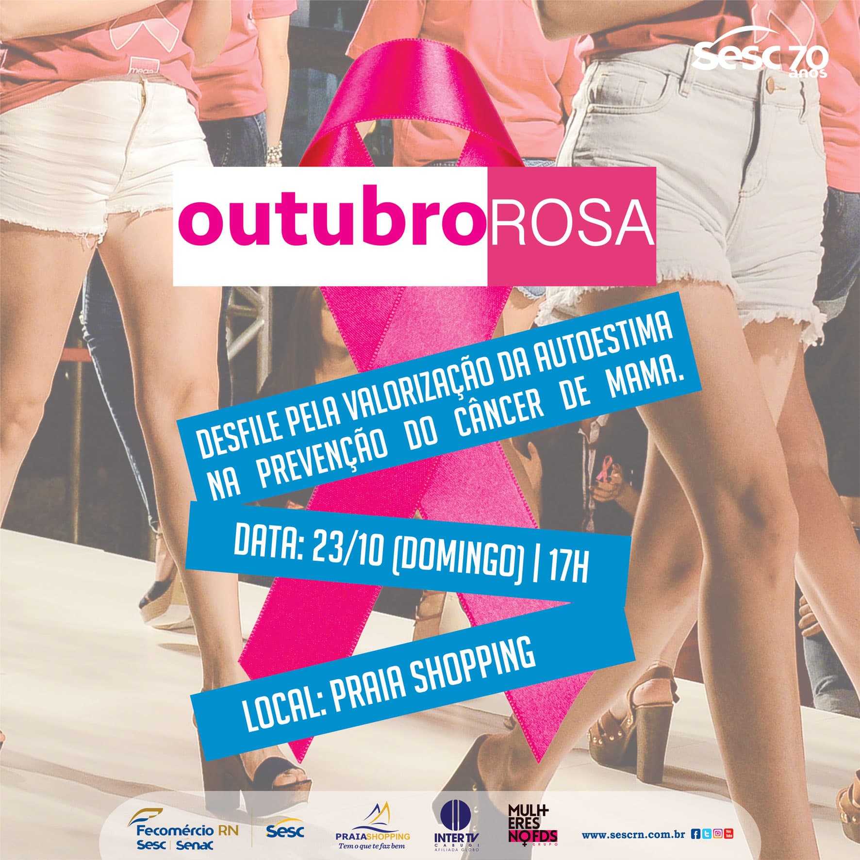 Sesc promove desfile em alusão ao Outubro Rosa