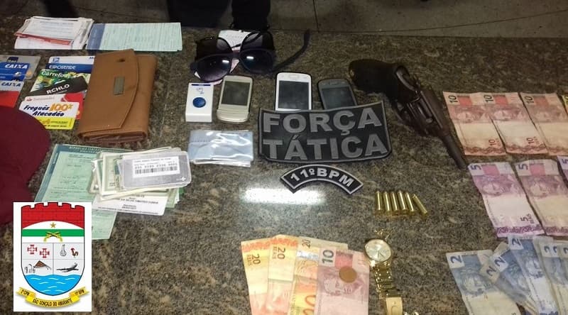 FOTO: Dupla é detida com carro roubado após assaltos em Ceará-Mirim e Natal