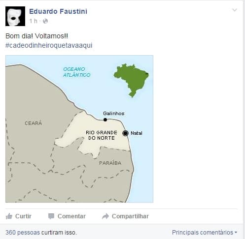Repórter investigativo do Fantástico, do quadro "Cadê o dinheiro que tava aqui?", mais uma vez no RN