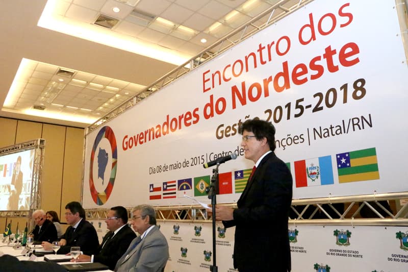 FOTO: Robinson abre Encontro de Governadores pedindo prioridades para a região
