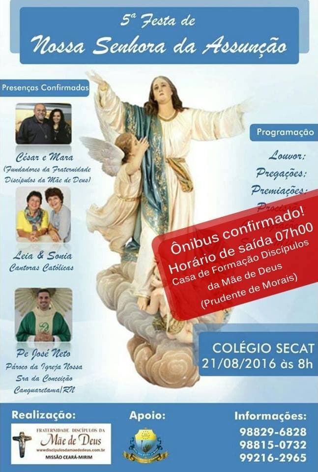 5ª Festa de Nossa Senhora da Assunção em Ceará-Mirim