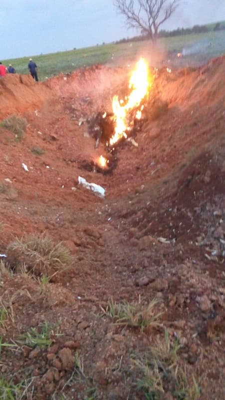 FOTO: Vejam o local da queda do Citation 7 prefixo PT-WQH da Bradesco Seguro