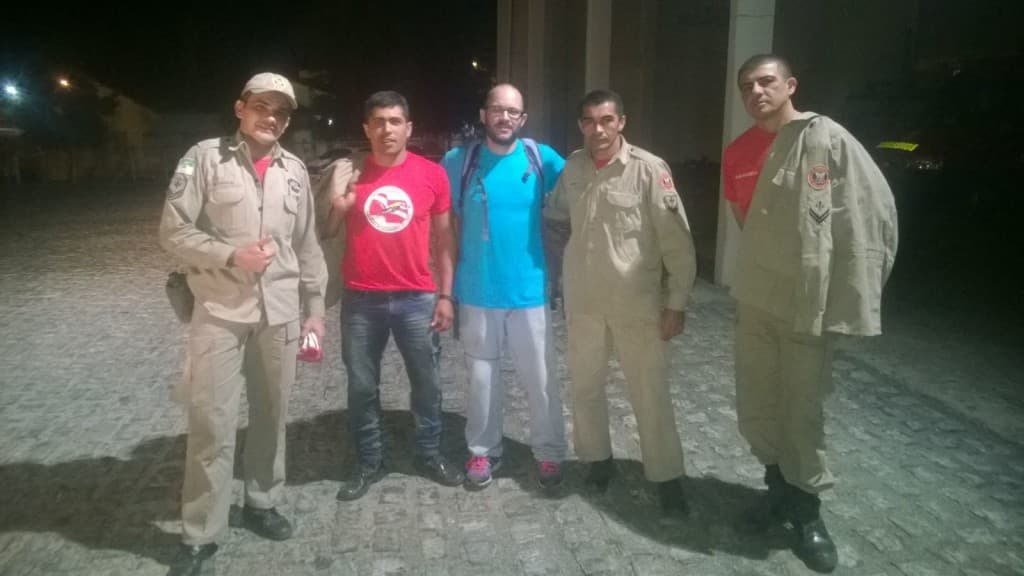 FOTO: Corpo de Bombeiros resgata homem que se perdeu na Serra de São Bernardo, no Seridó