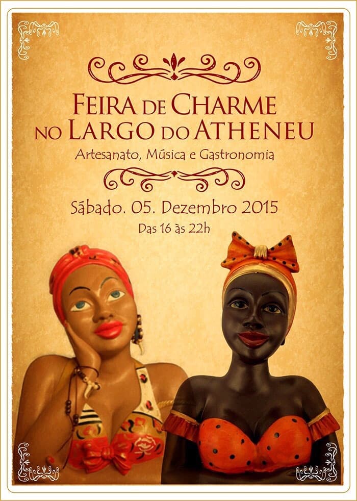 Feira de Charme, no Largo do Atheneu, acontece neste sábado