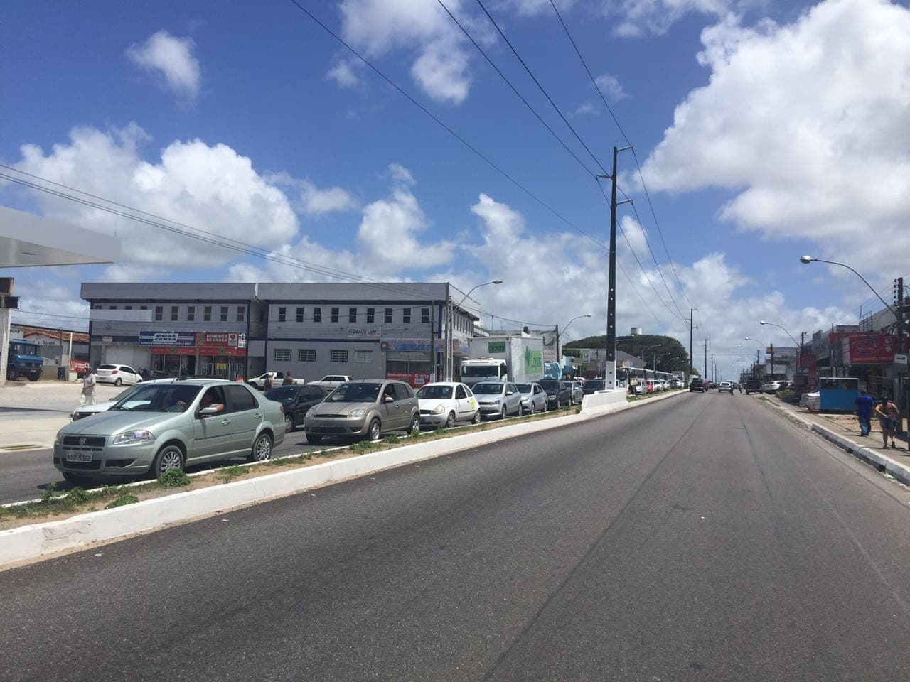 FOTOS: Caminhada do MST provoca trânsito caótico na Zona Norte de Natal