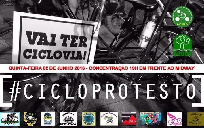 II CICLOPROTESTO "PACÍFICO acontece nesta quinta, em Natal