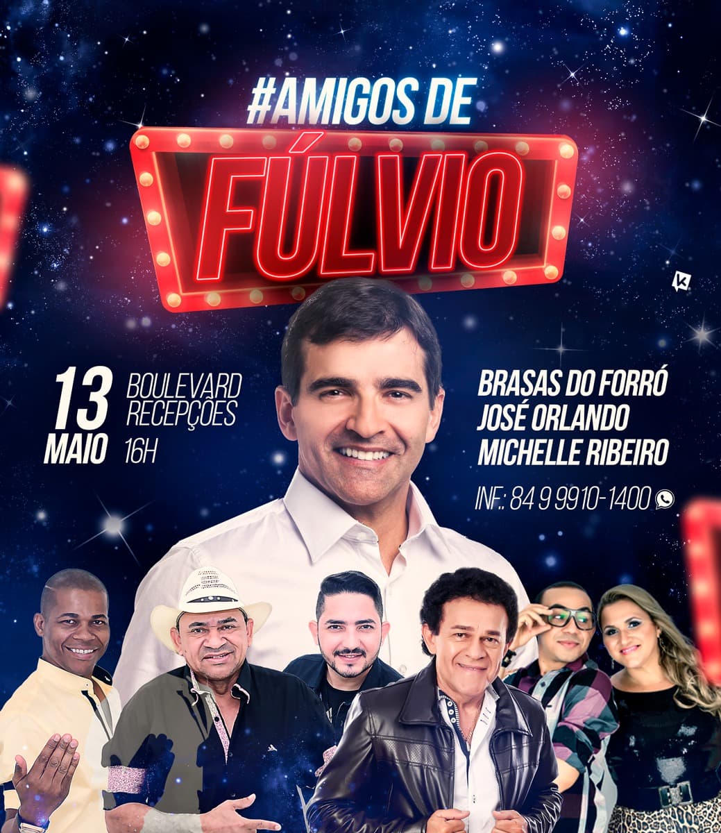 Amigos de Fúlvio acontece neste sábado