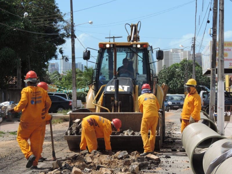 Obras do esgotamento sanitário em Natal iniciaram nesta quarta-feira; veja locais