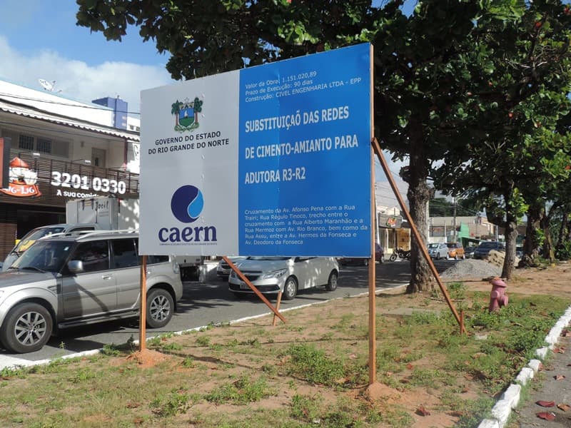 Caern suspende nesta sexta abastecimento em oito bairros e praias do Forte e Areia Preta, e inaugura rede da Afonso Pena