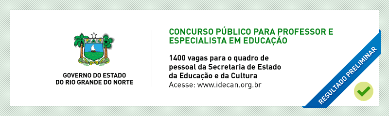 Resultado preliminar do concurso para professor da rede estadual é divulgado