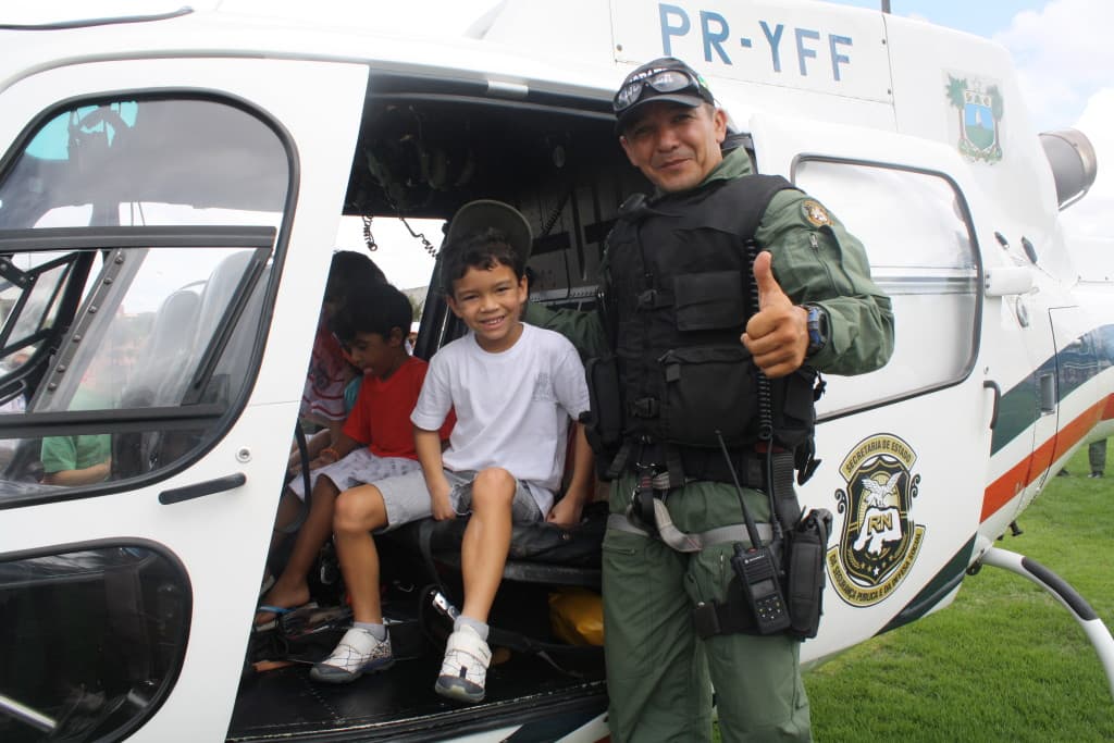Helicóptero Potiguar 01 fará apresentação ao público no Centro Administrativo neste sábado