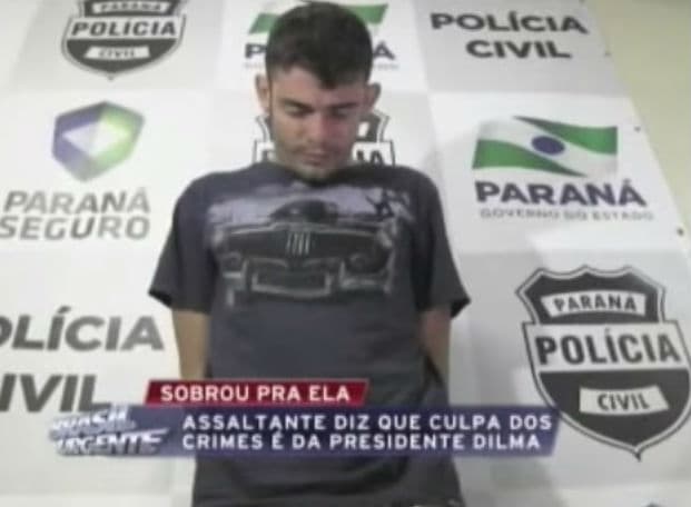 VÍDEO: Ladrão culpa Dilma por roubos