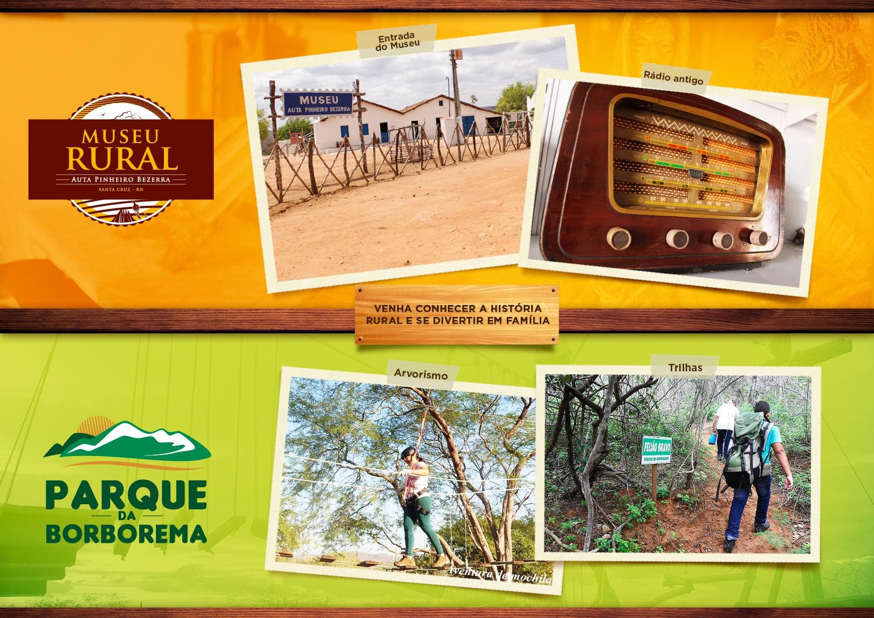 Museu Rural Auta Pinheiro Bezerra, a 8 km do centro de Santa Cruz: venha conhecer a história rural e se divertir em família