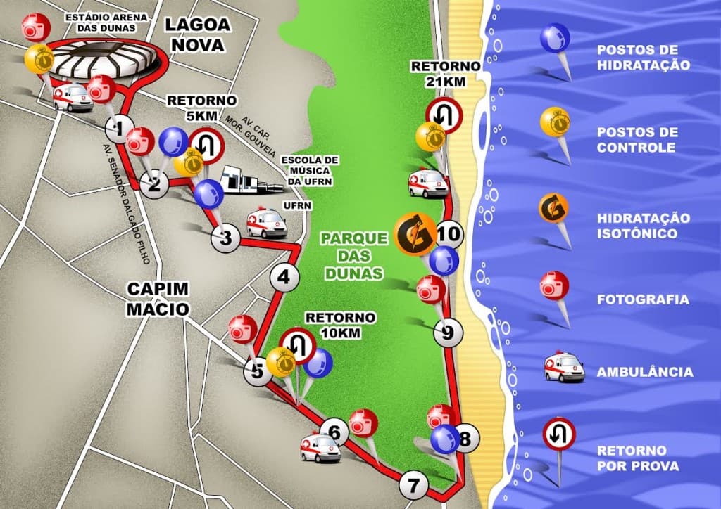 Trânsito em Natal sofrerá intervenções no final de semana para Meia Maratona e evento católico; confira
