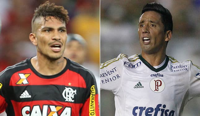 Jornal coloca Paolo Guerrero, do Fla, e Lucas Barrios, do Palmeiras, na mira do Barcelona