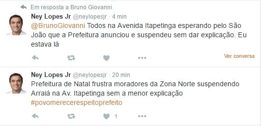 Prefeitura do Natal "suspendeu São João na ZN sem dar explicação"