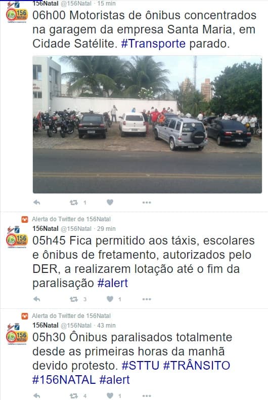 POLITICAGEM: Frota de ônibus totalmente paralisada neste início de terça-feira em Natal