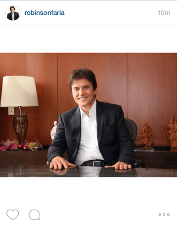 Robinson anuncia pagamento de 13º salario no dia 19 de junho