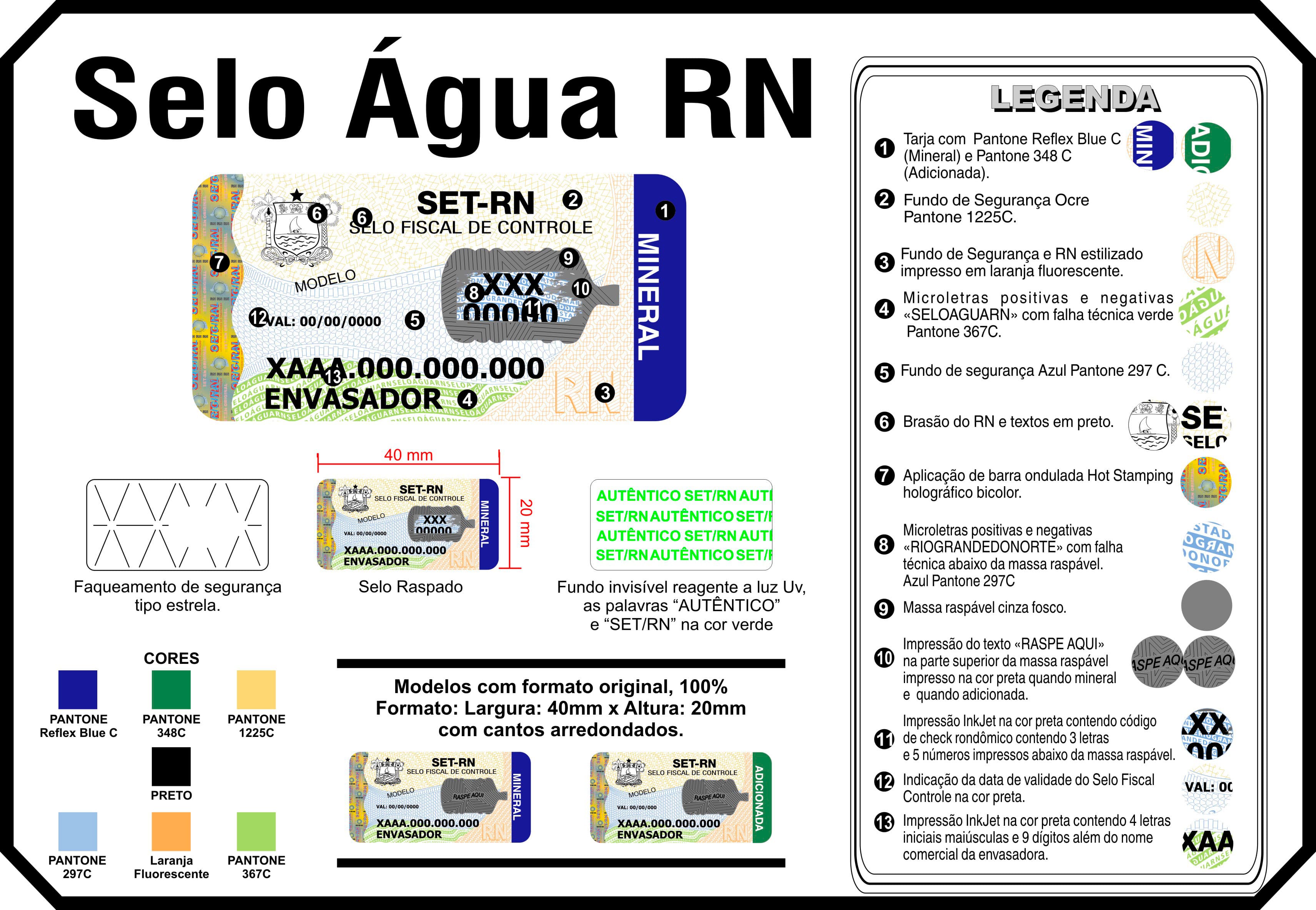 Selo Fiscal em garrafões de água no RN será obrigatório a partir de 1° de maio