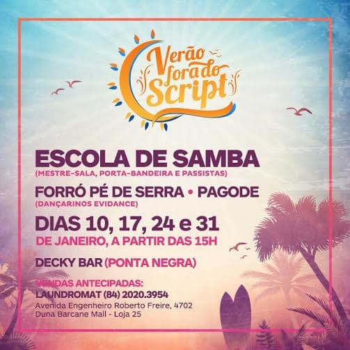 "Verão Fora do Script" promove prévia carnavalesca em Natal em janeiro