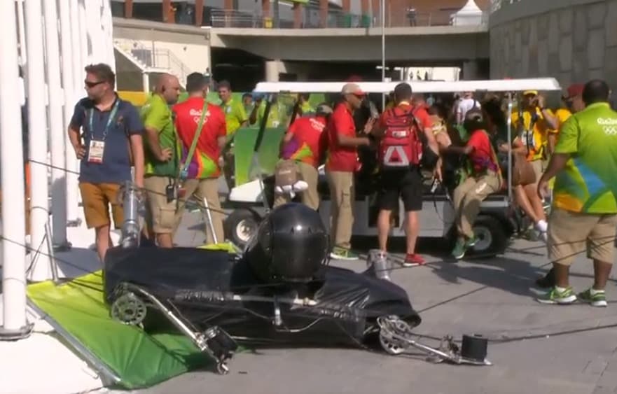 Câmera desaba no Parque Olímpico e fere sete pessoas