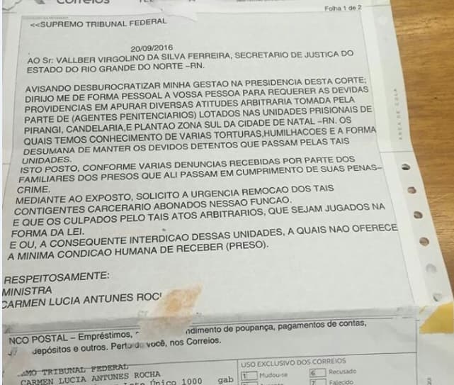 Secretário Valber Virgulino mostra falso telegrama do "STF", e expõe "nível de criatividade" de criminosos