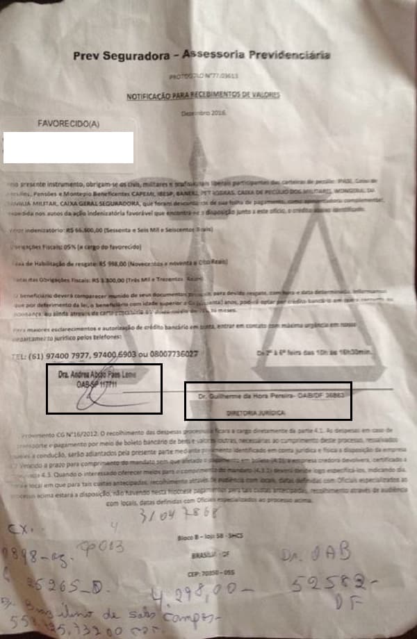 Advogados têm nome e registro na Ordem usados em golpe