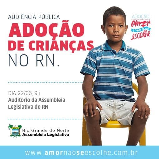 Adoção é tema da nova campanha da Assembleia Legislativa