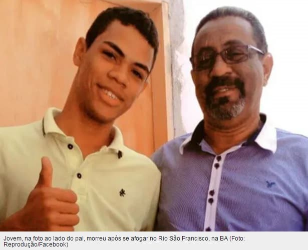 Filho de vereador morre após se afogar no Rio São Francisco, na Bahia