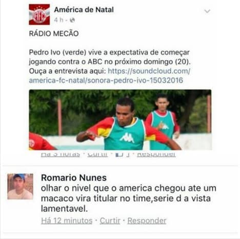 Torcedor chama volante de "macaco" e causa revolta no América; alvirrubro convoca jurídico para ação criminal