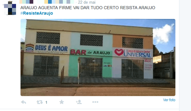 FOTO: Famoso nas redes sociais, Bar do Araújo ‘não resiste' e muda de local