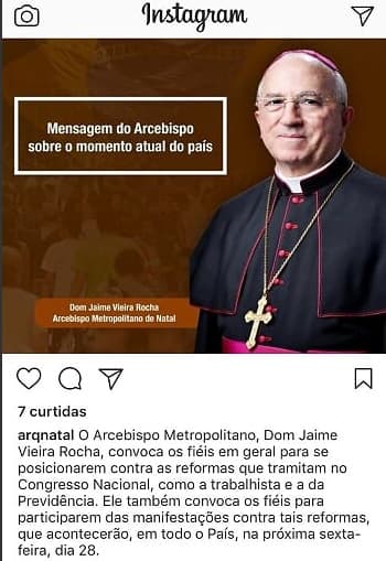 EDITORIAL: Os bispos e as reformas. Por onde andavam?