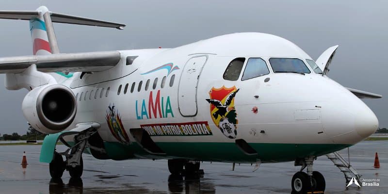 LAMIA: Avião que trouxe Seleção da Bolívia para Natal fez parada não programada em Brasília