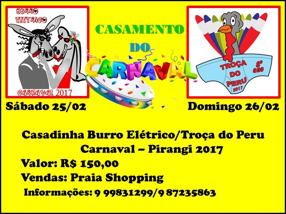CASAMENTO DO ANO: A folia está mais animada: Burro Elétrico se une à Troça do Peru neste carnaval