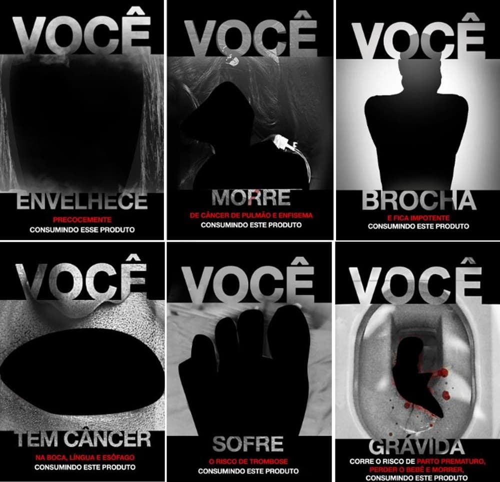IMAGENS FORTES: ‘Você brocha' e ‘você morre' são novos alertas propostos pela Anvisa para maço de cigarro