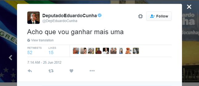 Cunha vira meme e deleta tuítes antigos