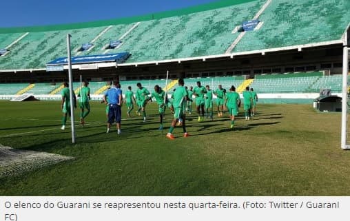 Série C: Conversa longa e cobrança marcam reapresentação do Guarani