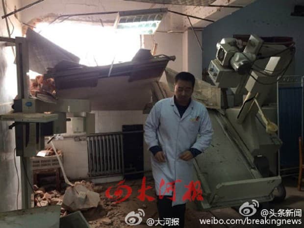 Hospital na China é demolido com médicos e pacientes dentro