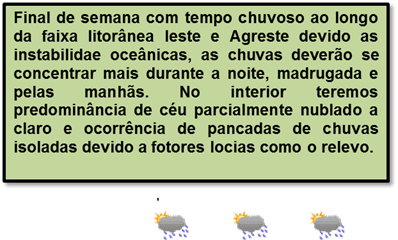 Final de semana chuvoso em Natal e interior; veja previsão da Emparn